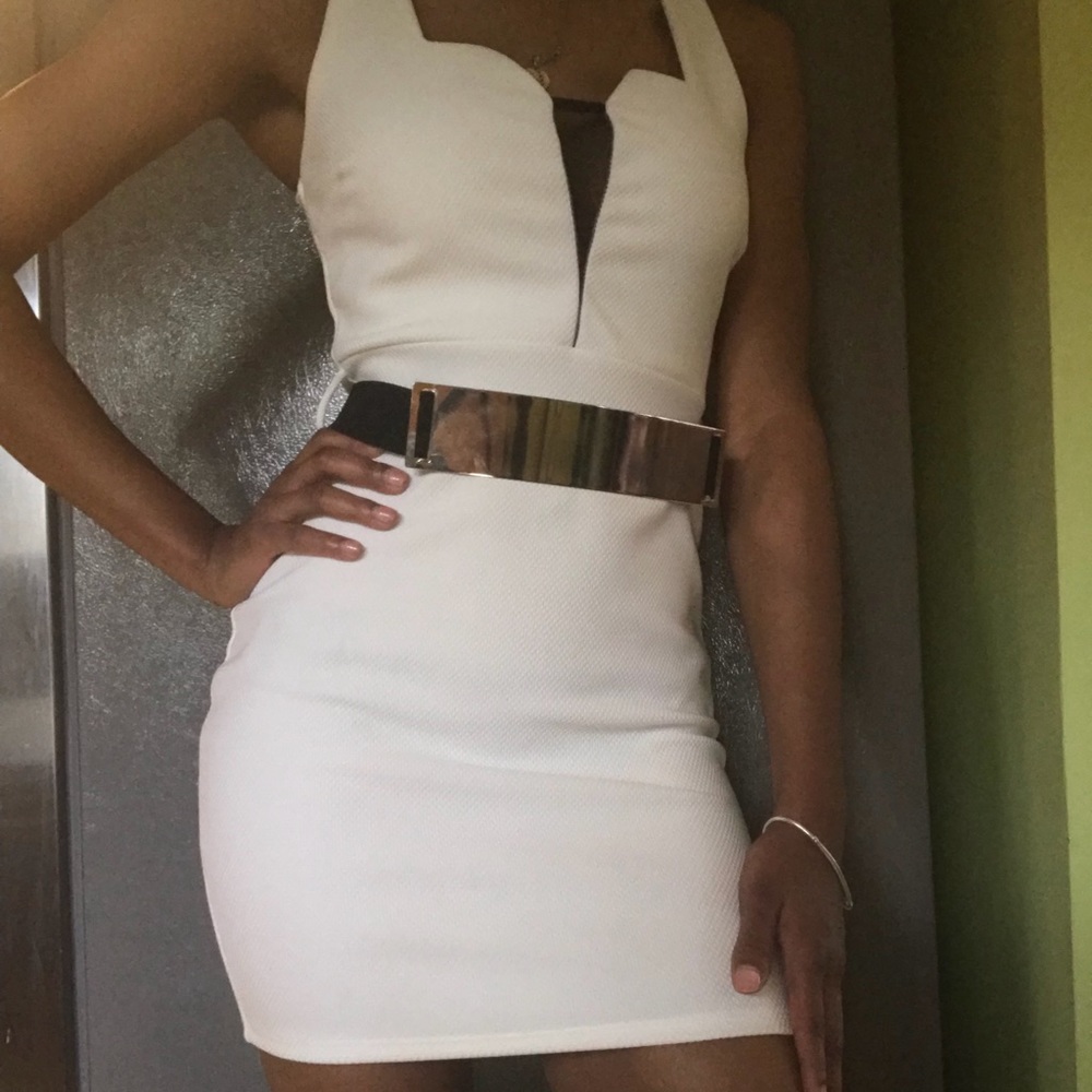 Egg White Mid Dress